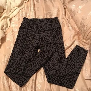 Varley Bedford Tight in Midnight Cheetah, Small